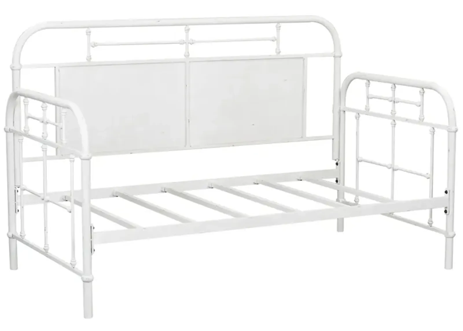 Liberty Furniture Vintage Antique White Twin Metal Daybed