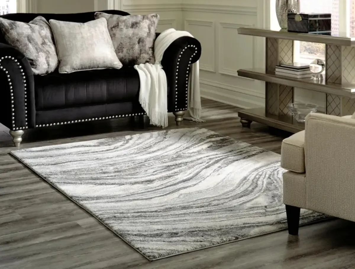 Ashley Wysdale Medium Rug Cream/Gray Signature Design
