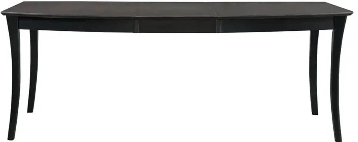 John Thomas Cosmopolitan Butterfly Extension Table in Coal & Black