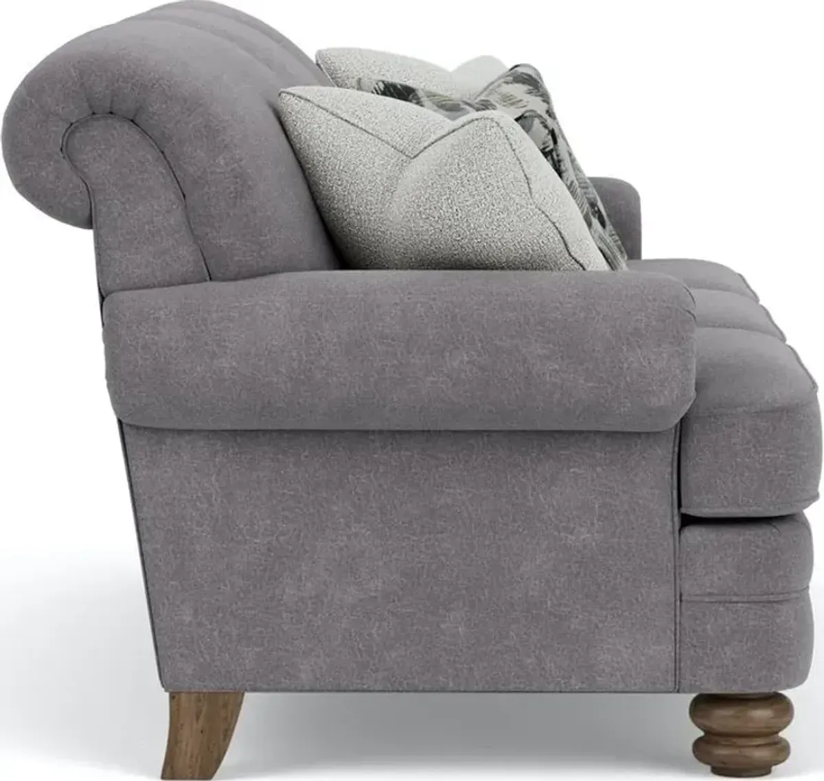 Flexsteel Bay Bridge Gray Charcoal Sofa