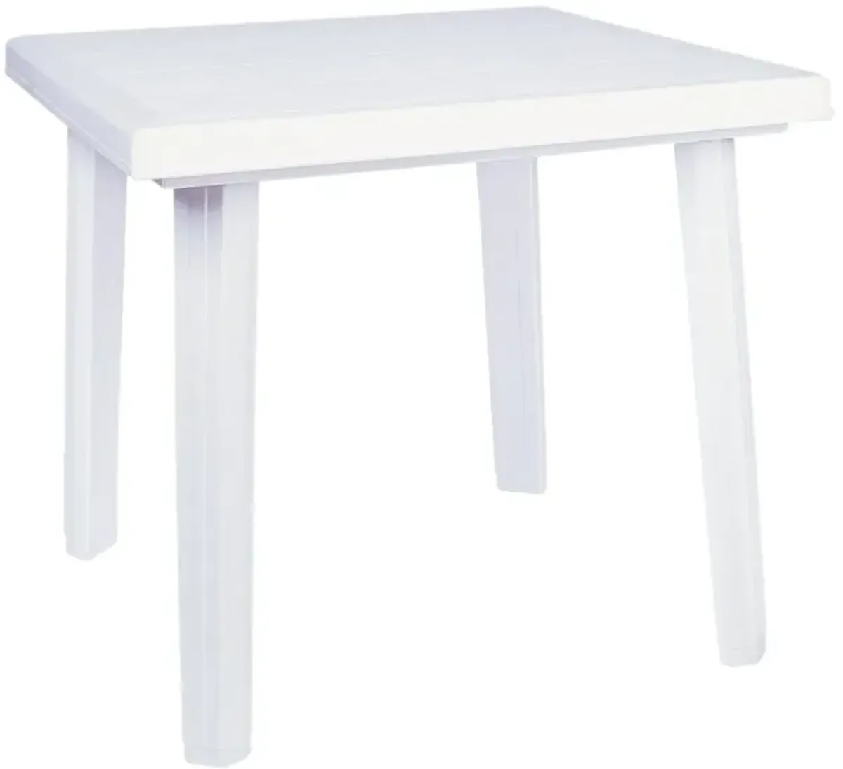 Compamia 31 Inch Cuadra Resin Square Outdoor Dining Table White