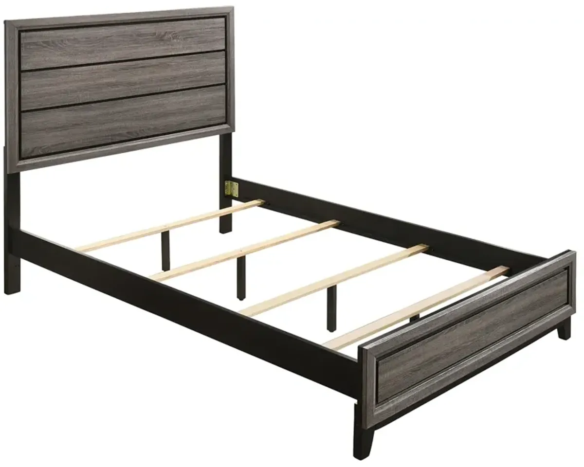 Coaster Watson Wood California King Panel Bed Grey Oak