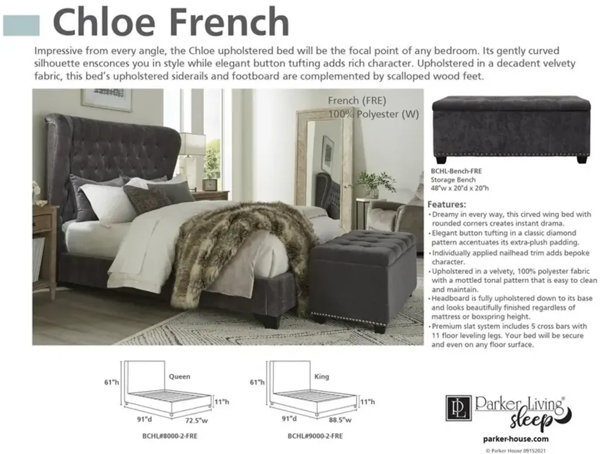 Parker House Chloe Collection French Grey King Headboard