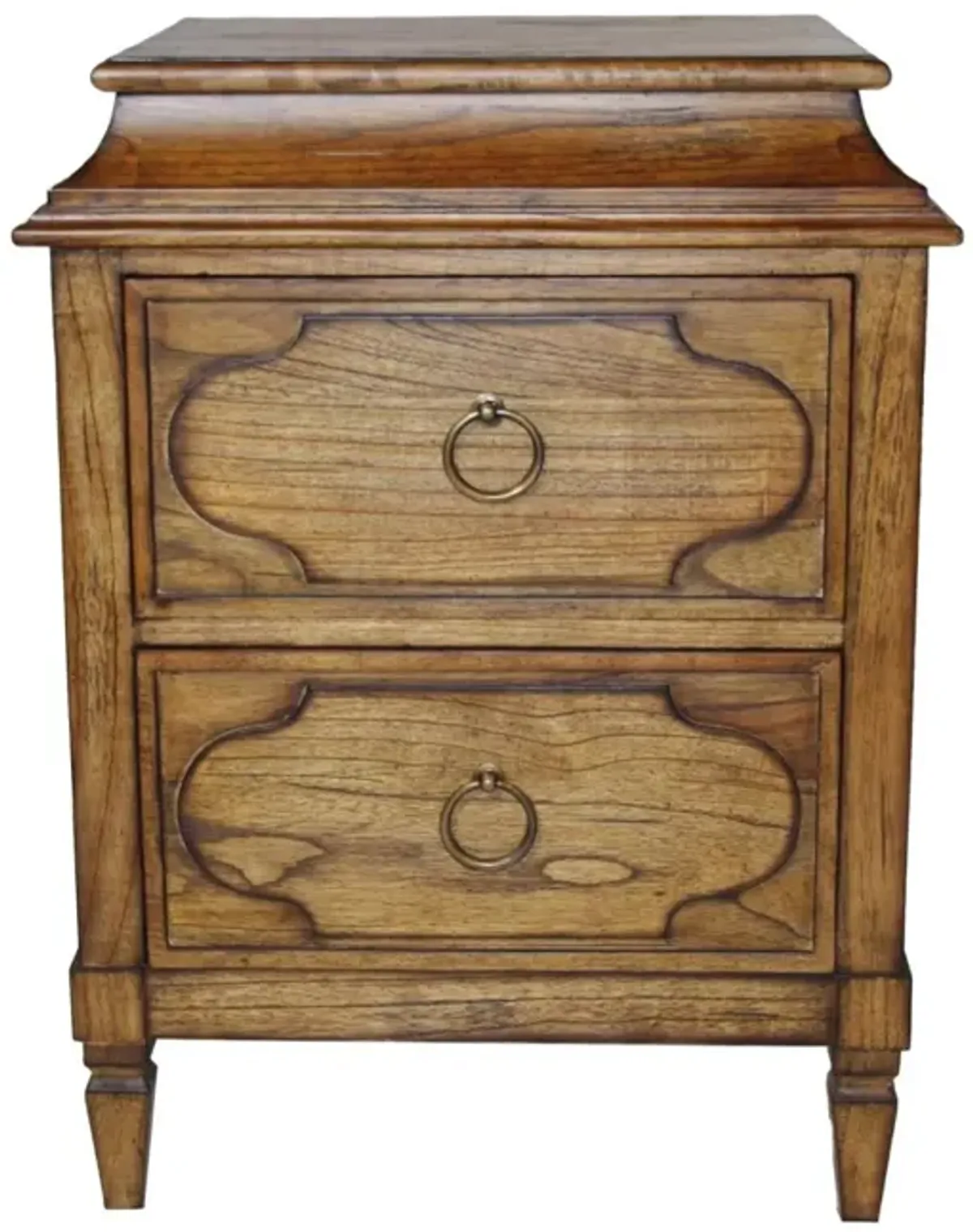 Noble Furniture Olympia Nightstand/Accent Chest in Rustic Pecan