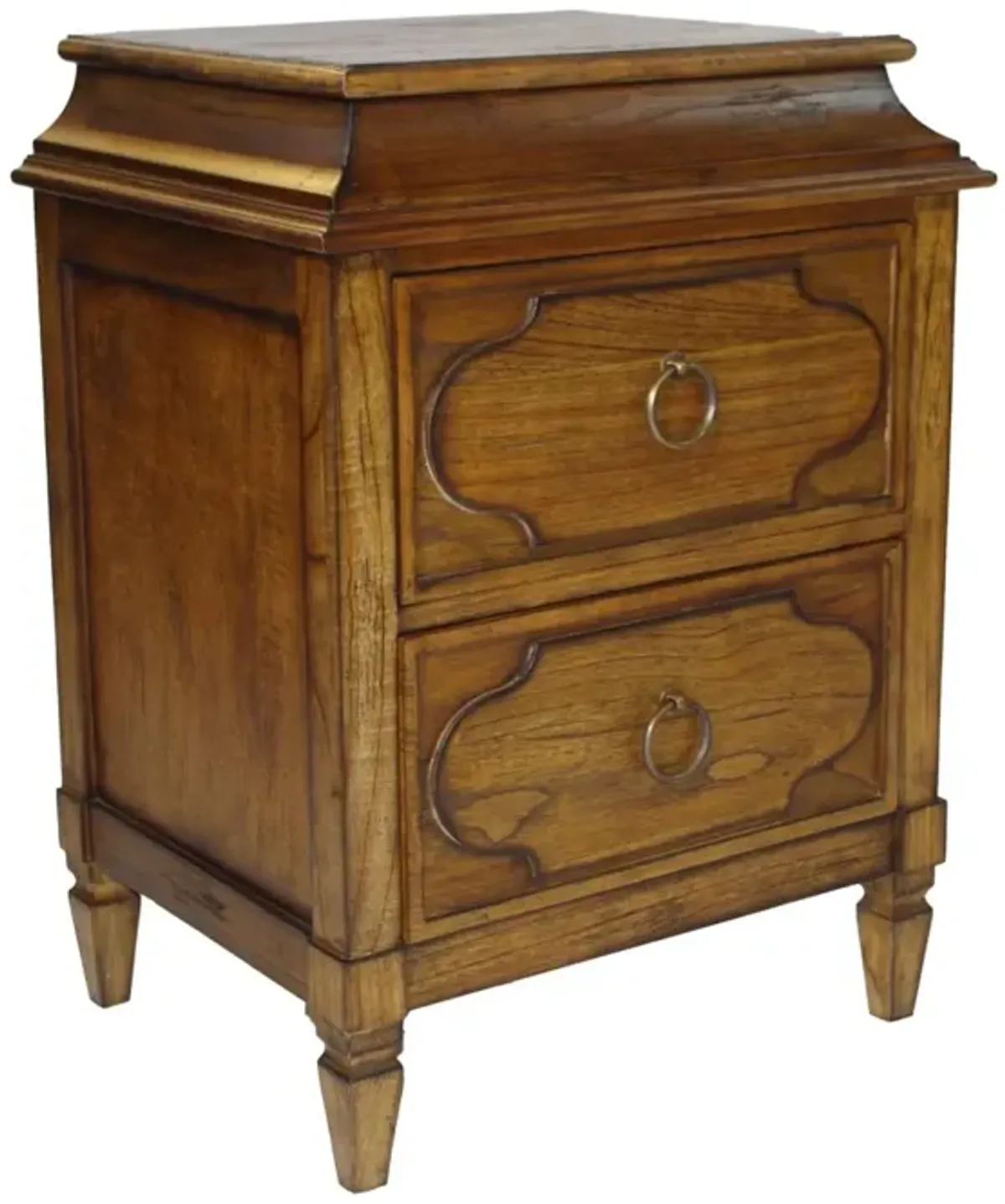 Noble Furniture Olympia Nightstand/Accent Chest in Rustic Pecan