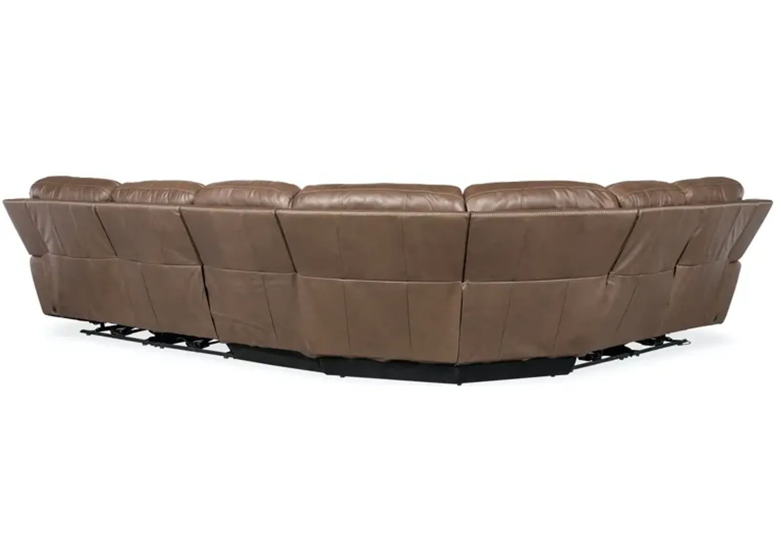 Hooker Furniture Torres Sorrento Mocha 6-Piece Reclining Leather Sectional