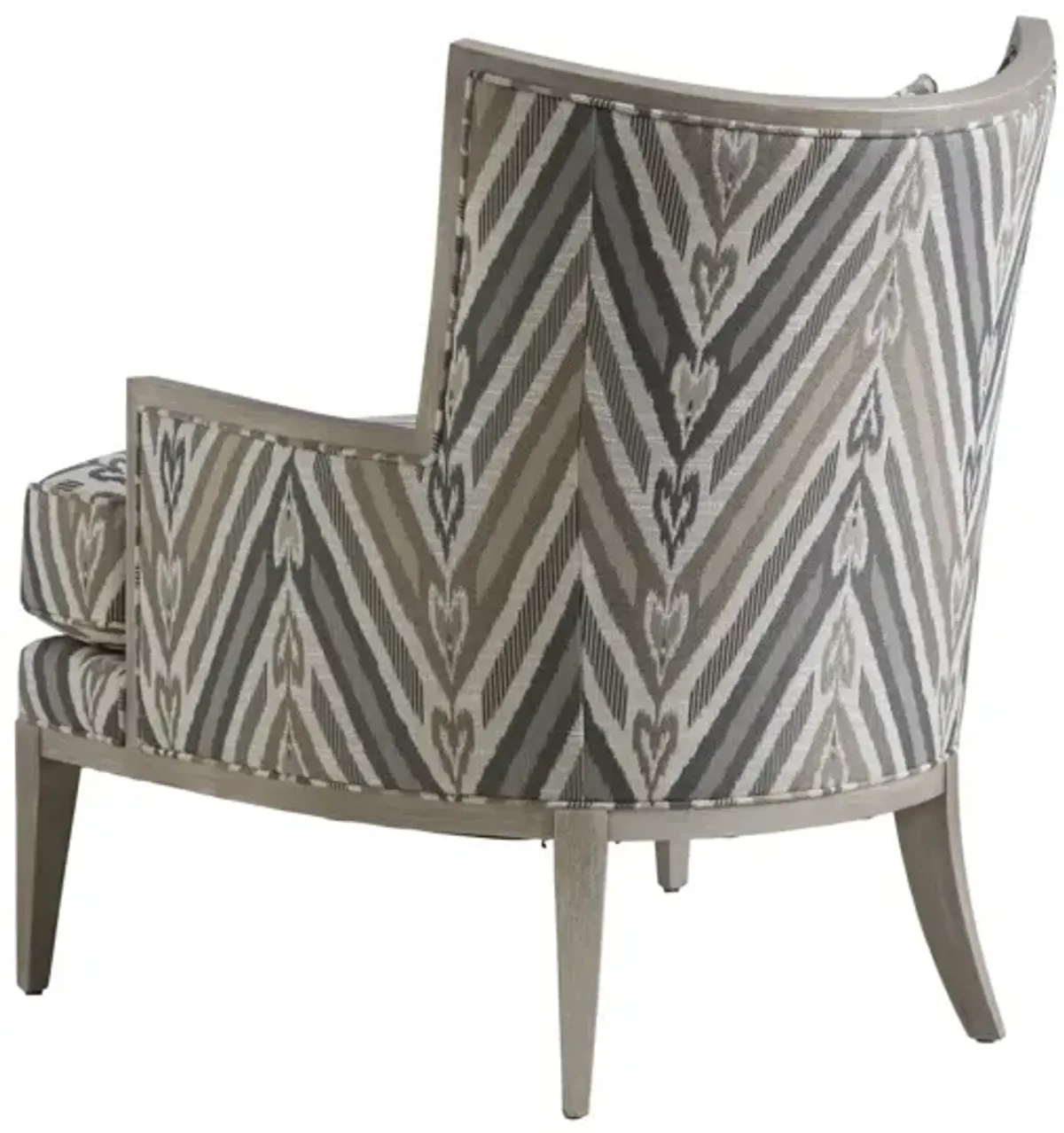 Barclay Butera Upholstery by Barclay Butera Atwood Chair with Pattern Gray/Tan Fabric