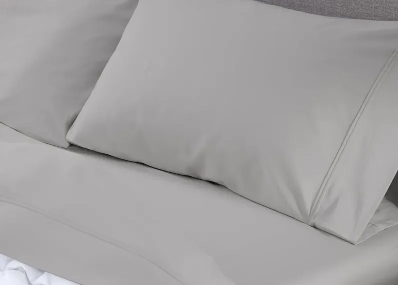 TWIN LIGHT GREY BASIC SHEET SET