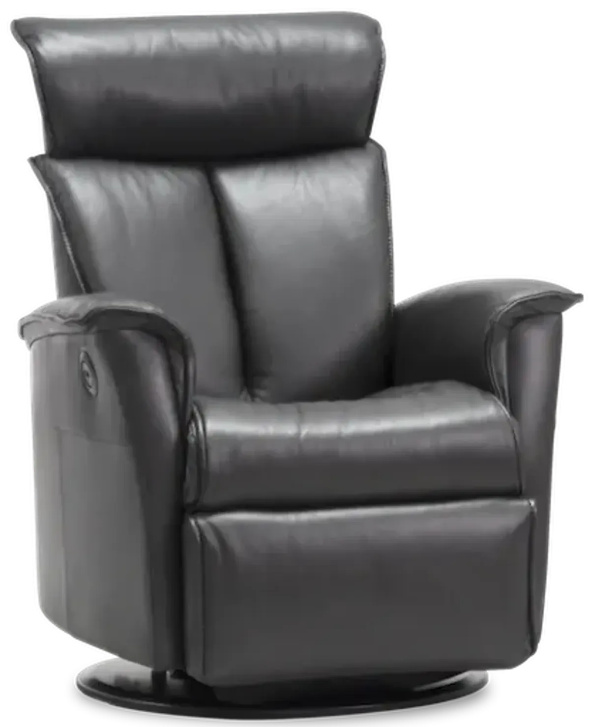 Norweigan Comfort Duke Medium Relaxer Power Leather Swivel Recliner