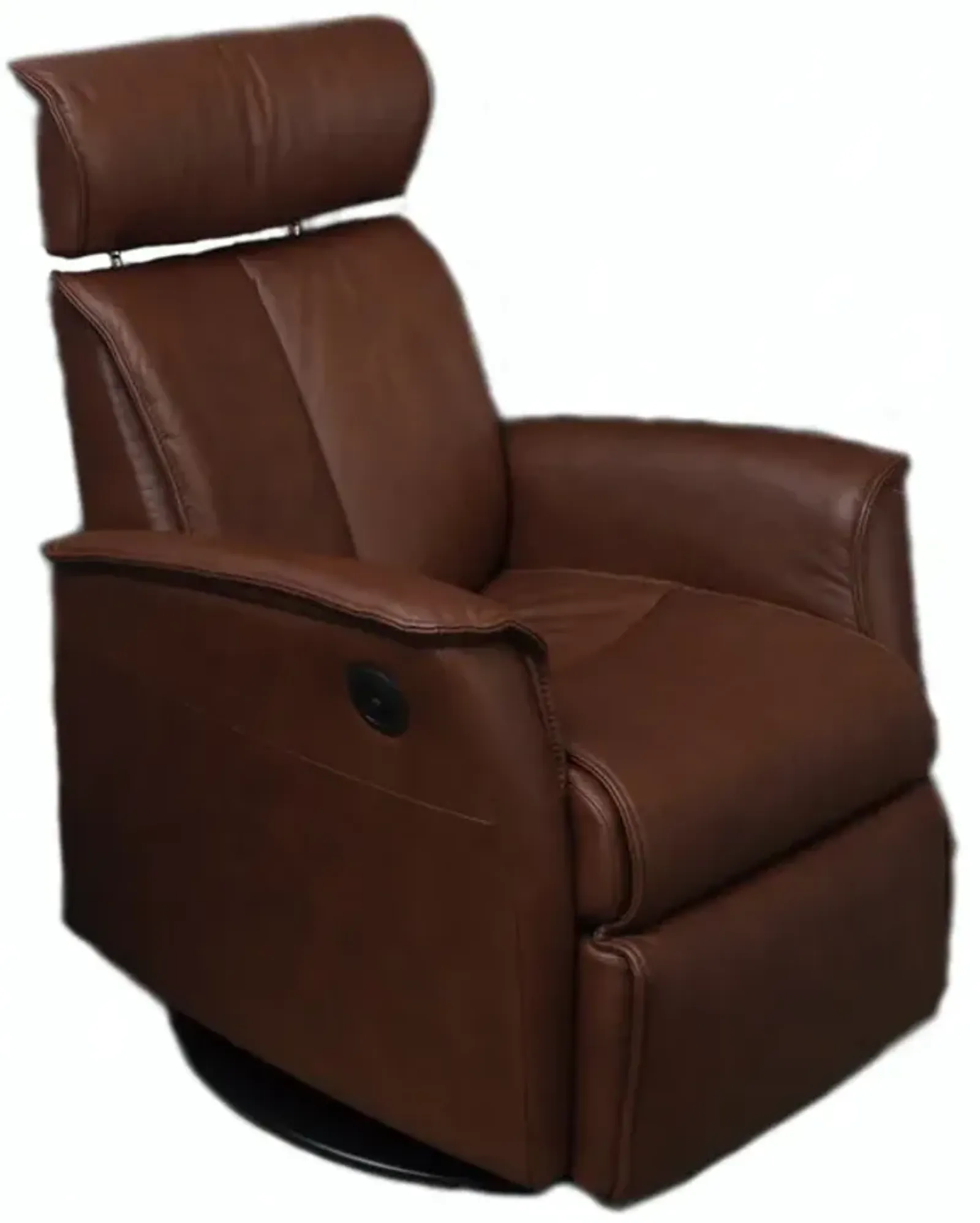 Norweigan Comfort Duke Medium Relaxer Power Leather Swivel Recliner