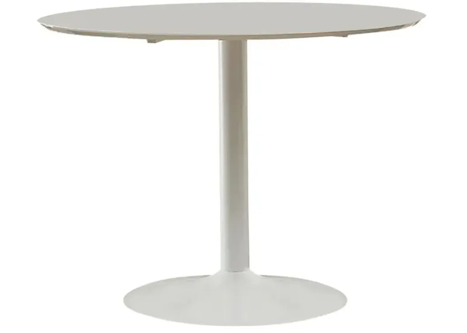 Coaster Lowry Round 40 Inch Wood Top Dining Table White