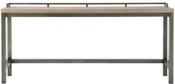 Universal Curated Mitchell 4-Piece Greystone Bar Stools & Table Set