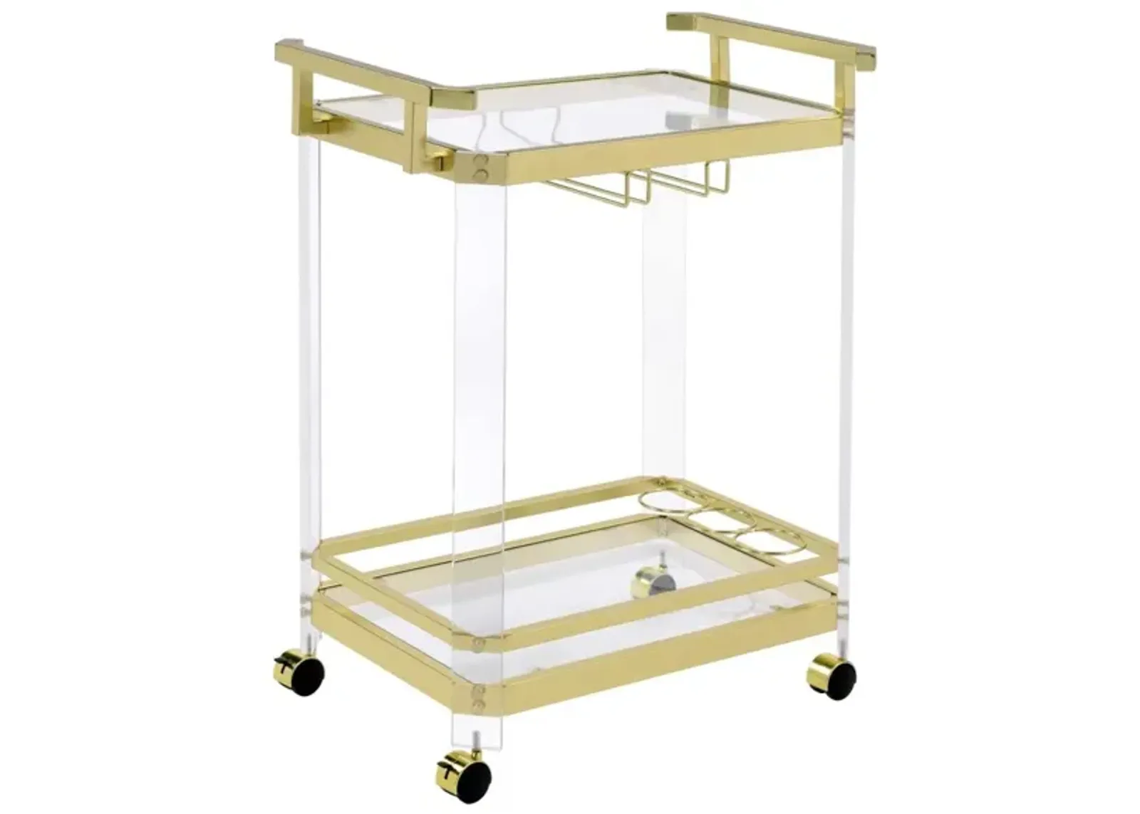 Steve Silver Aerin Server Cart Gold