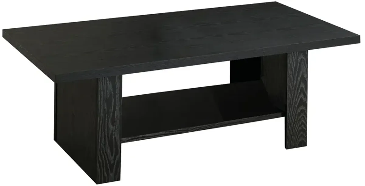 Coaster Rodez 3-Piece Engineered Wood Coffee Table Set Black Oak