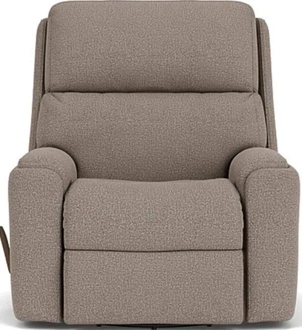 Flexsteel Rio Brown Granite Swivel Gliding Manual Recliner
