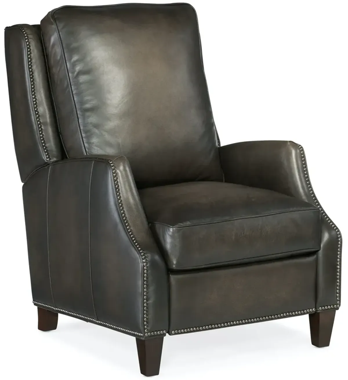 Hooker Furniture Kerley Sarzana Castle Manual Push Back Leather Recliner Chair