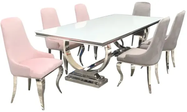 Coaster Antoine Velvet Upholstered Dining Side Chair Grey