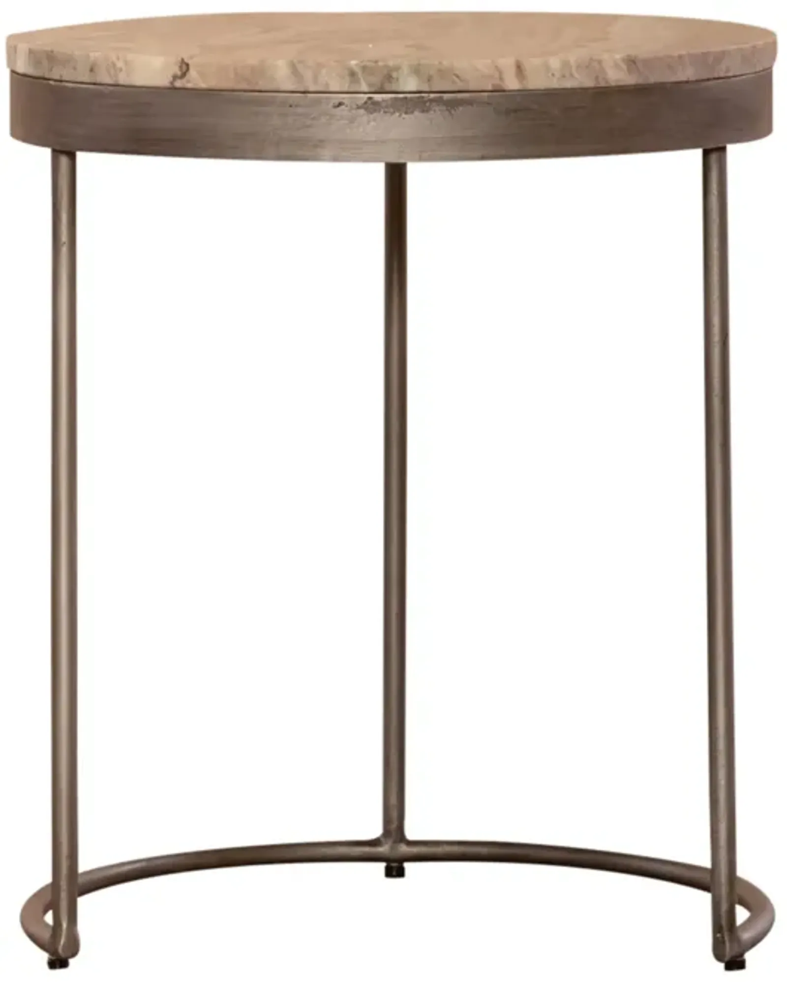 Liberty Furniture Greystone Marble Top Pewter Metal Nesting Occasional Tables Eclipse