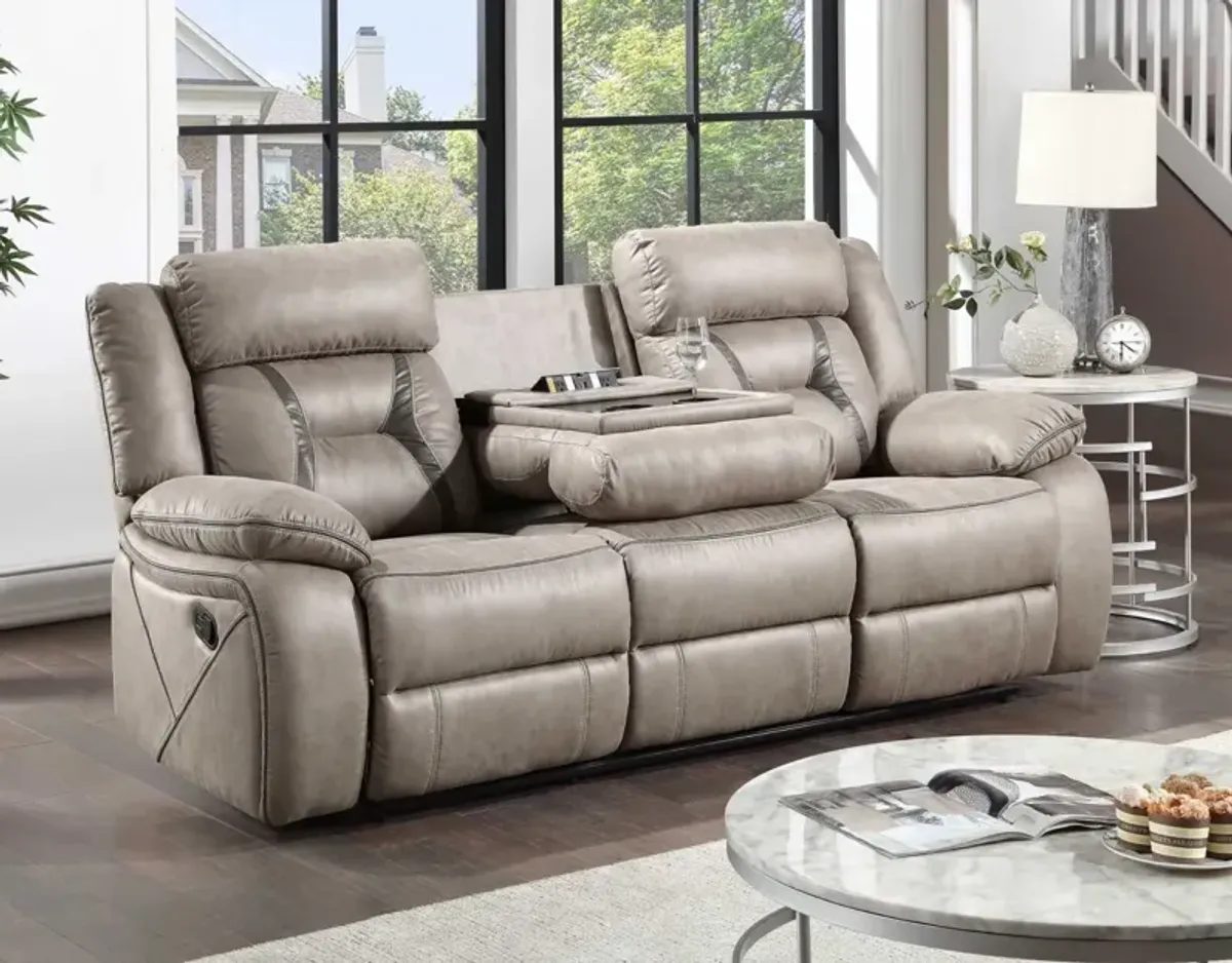 Steve Silver Tyson Gray 86" Reclining Sofa