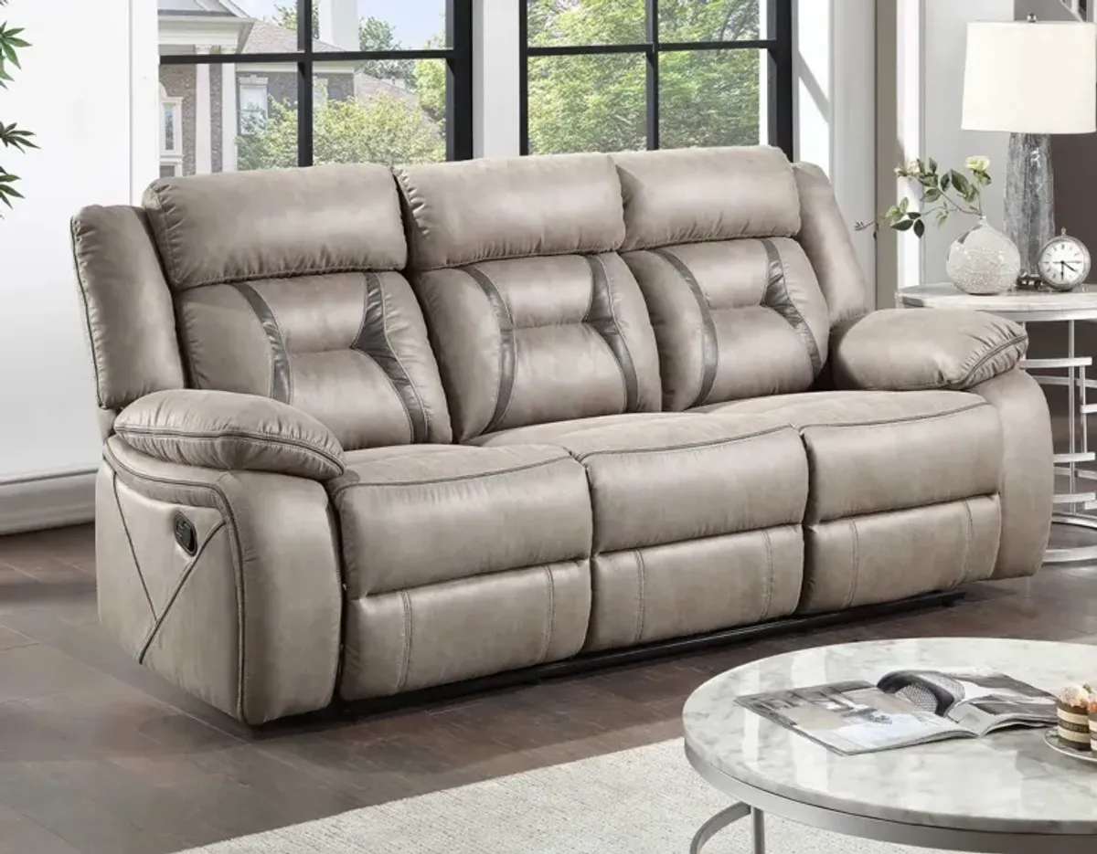 Steve Silver Tyson Gray 86" Reclining Sofa