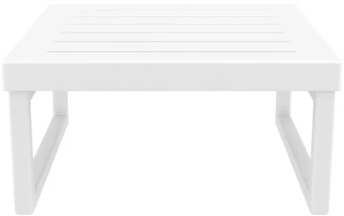 Compamia Mykonos Square Coffee Table White