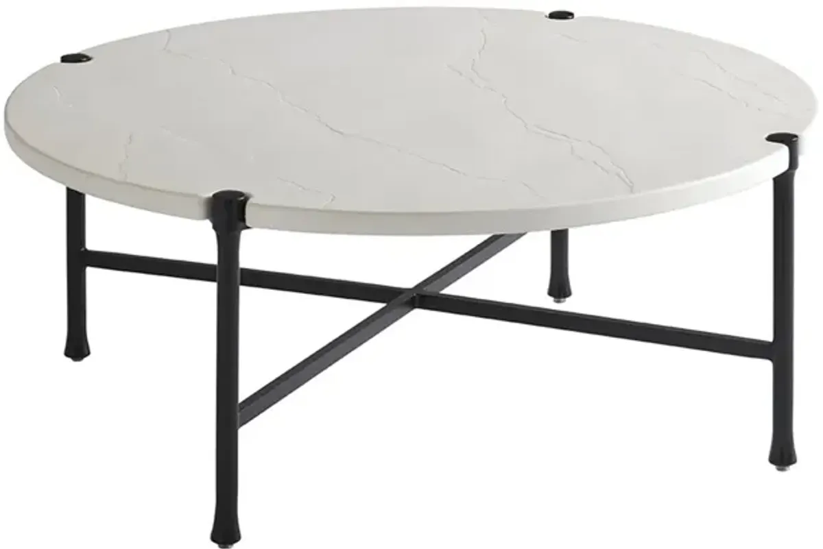 Tommy Bahama Outdoor by Lexington Pavlova Round Cocktail Coffee Table