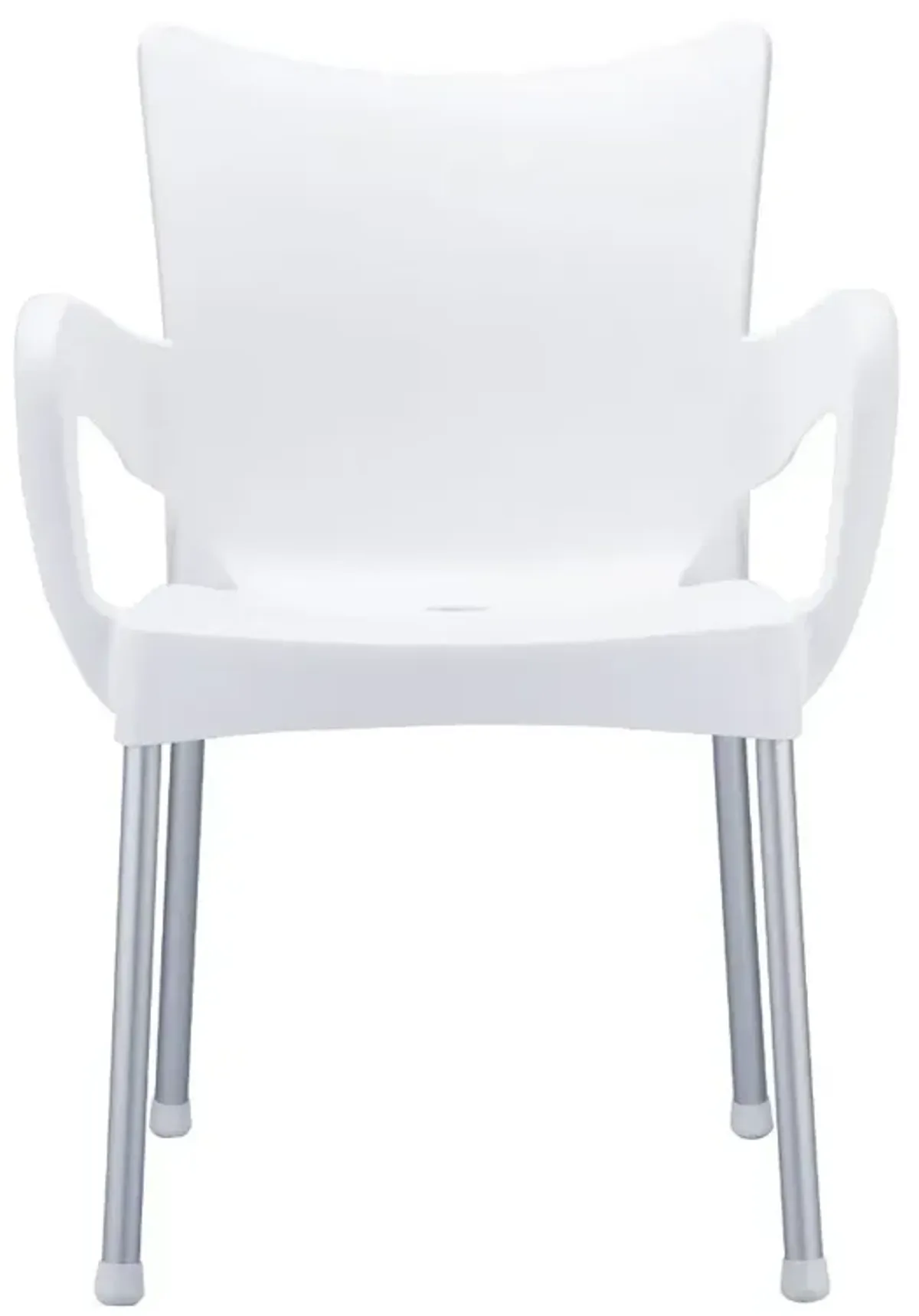 Compamia Romeo Resin Dining Arm Chair White