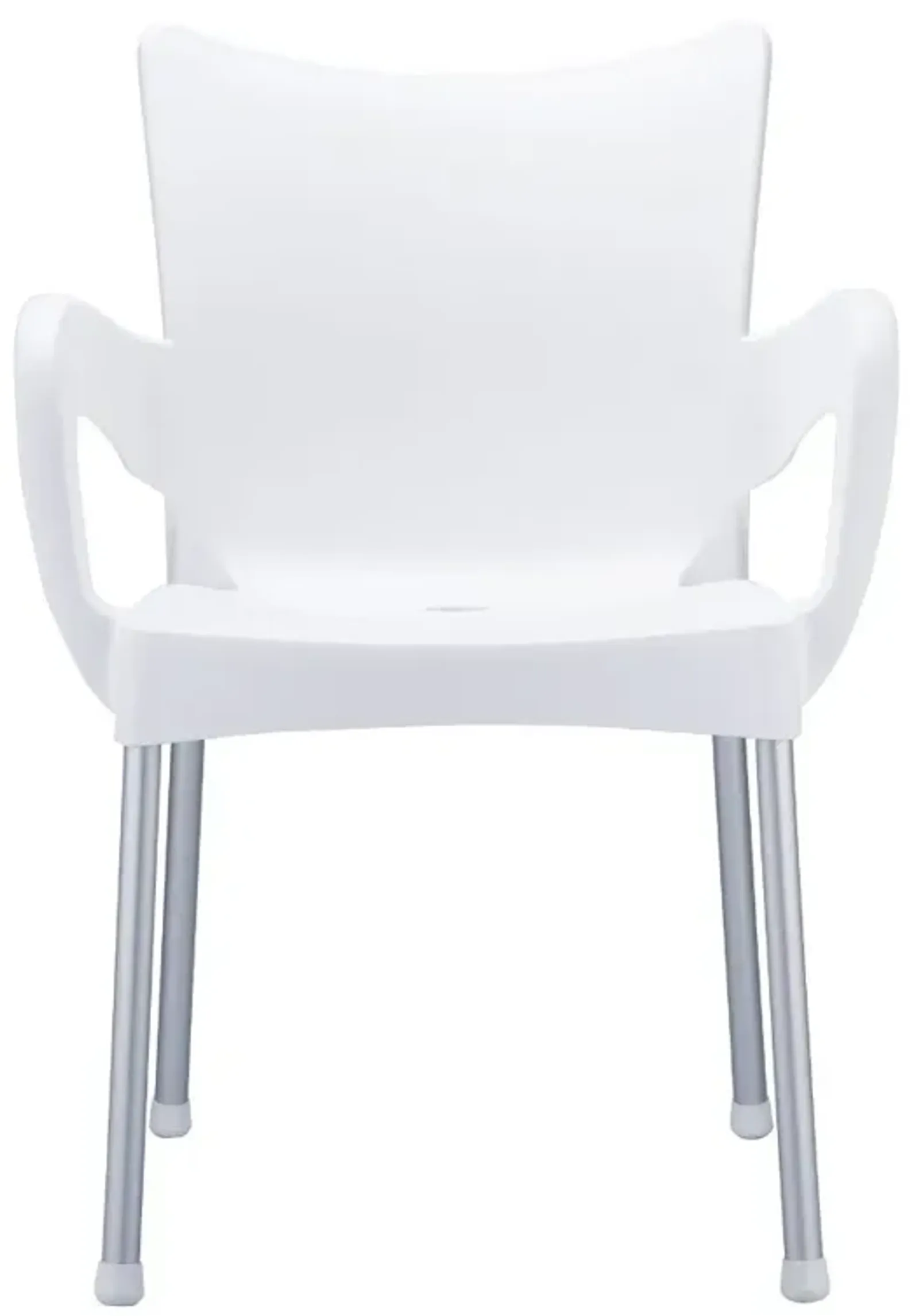 Compamia Romeo Resin Dining Arm Chair White