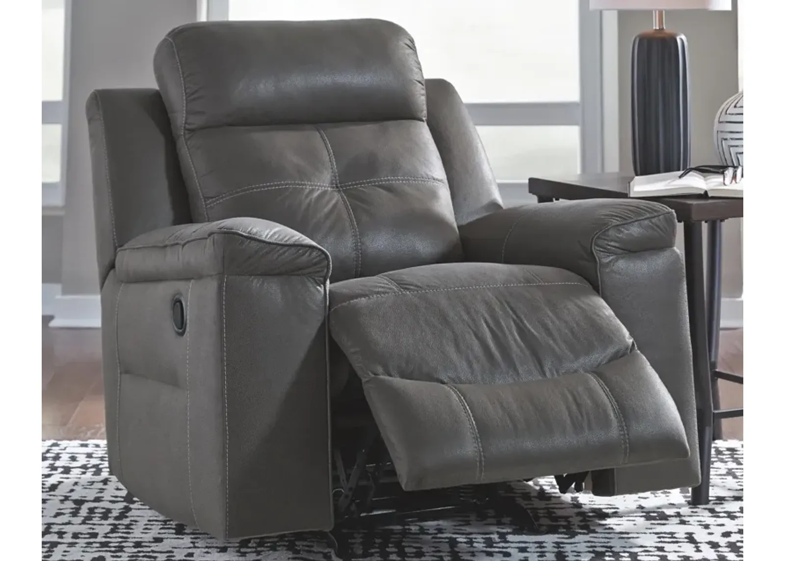 Ashley Jesolo Dark Gray Rocker Recliner