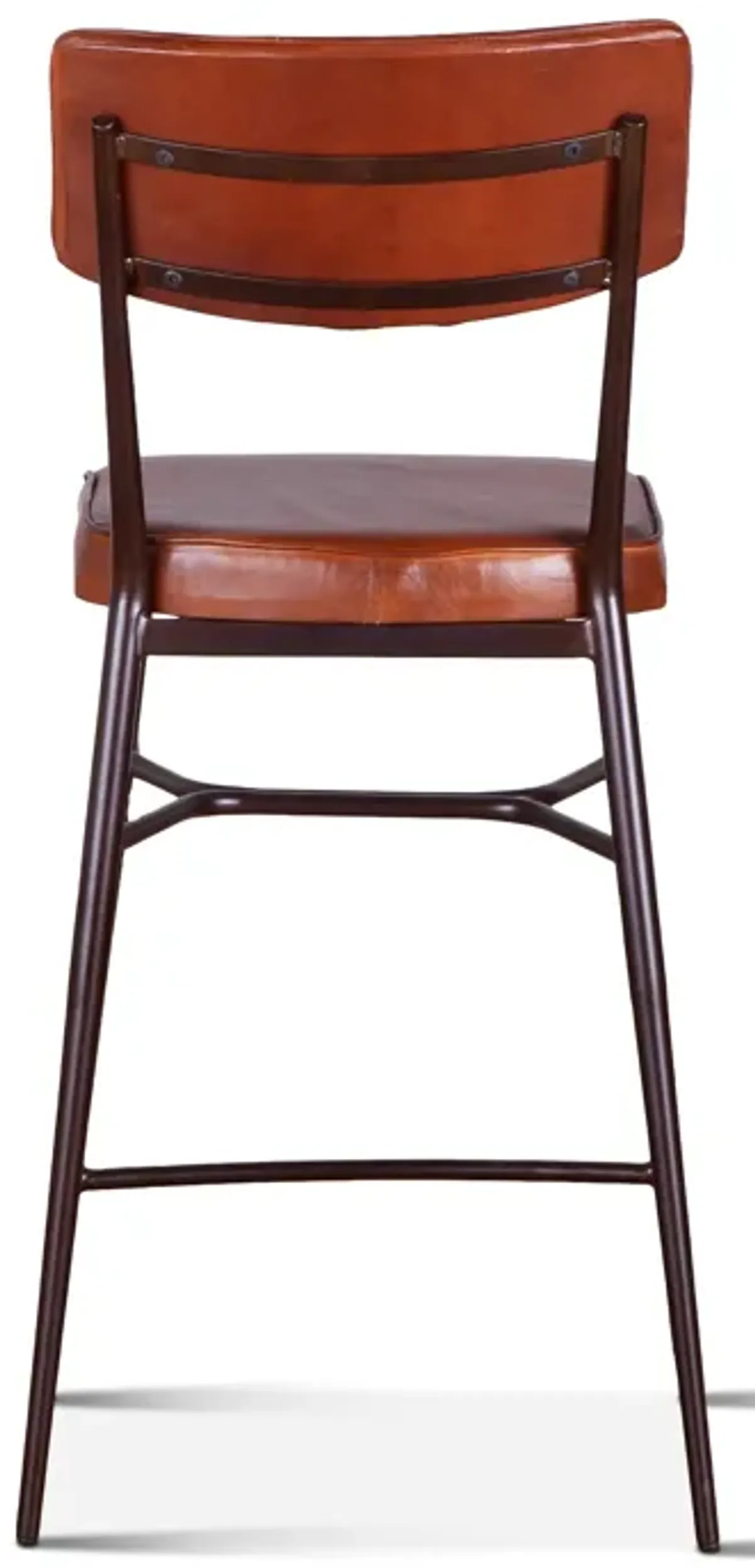 Home Trends Design Wellington High Back Leather Counter Stool