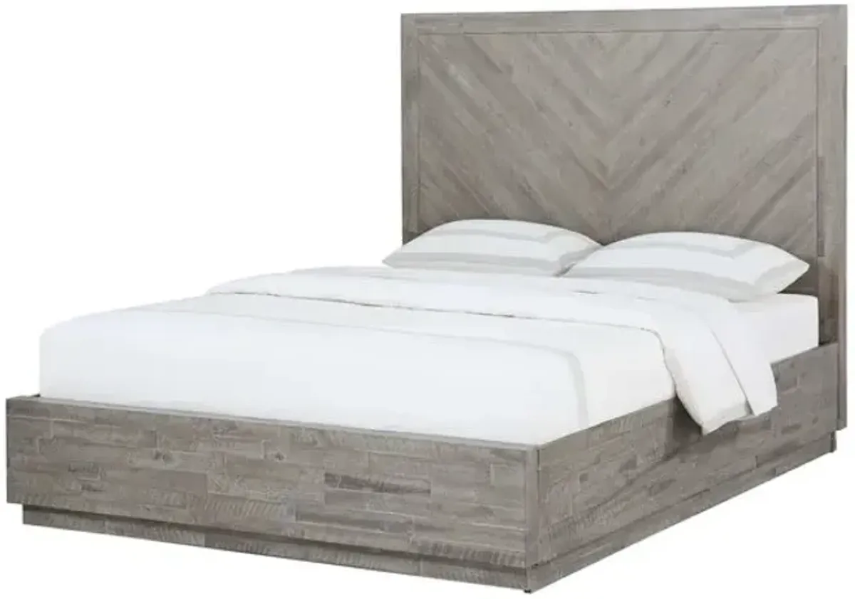 Modus Alexandra Rustic Latte Queen Herringbone Headboard