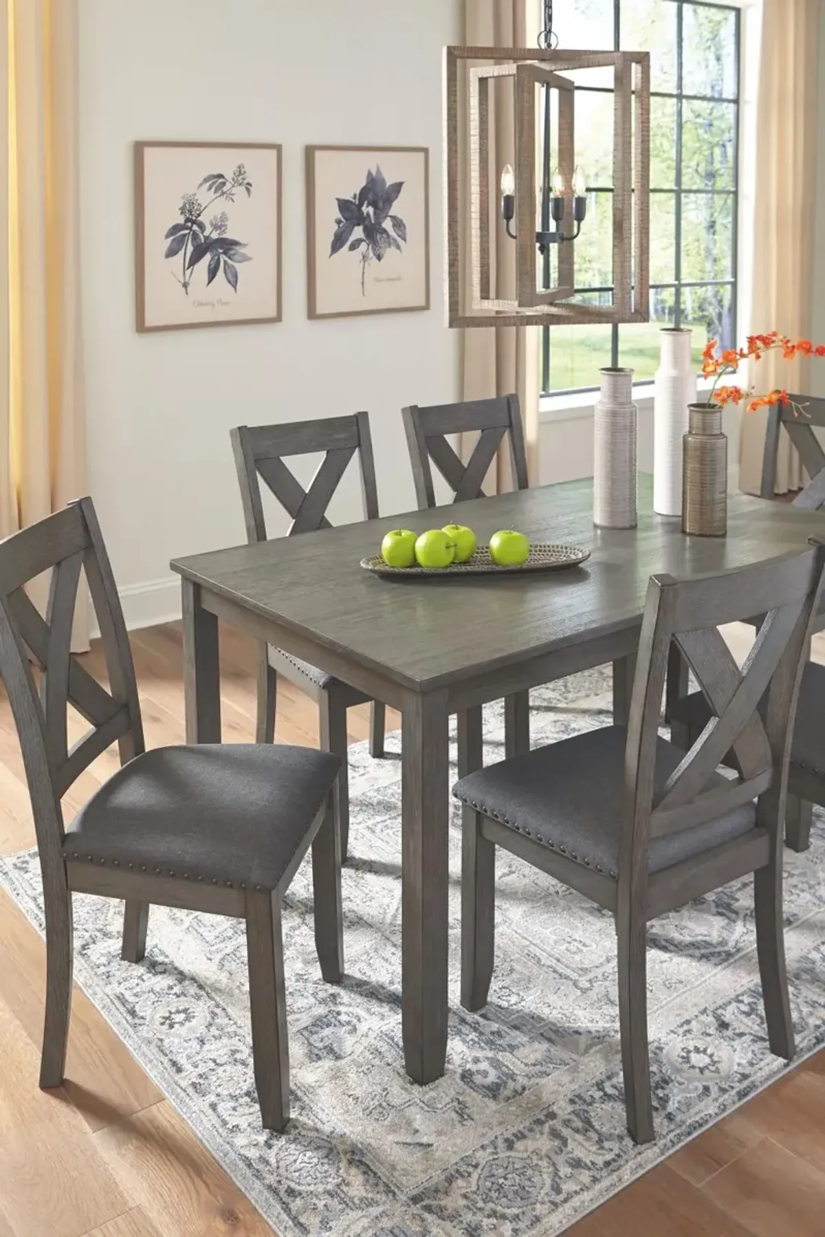 Ashley Caitbrook Dining Table & Chairs Gray