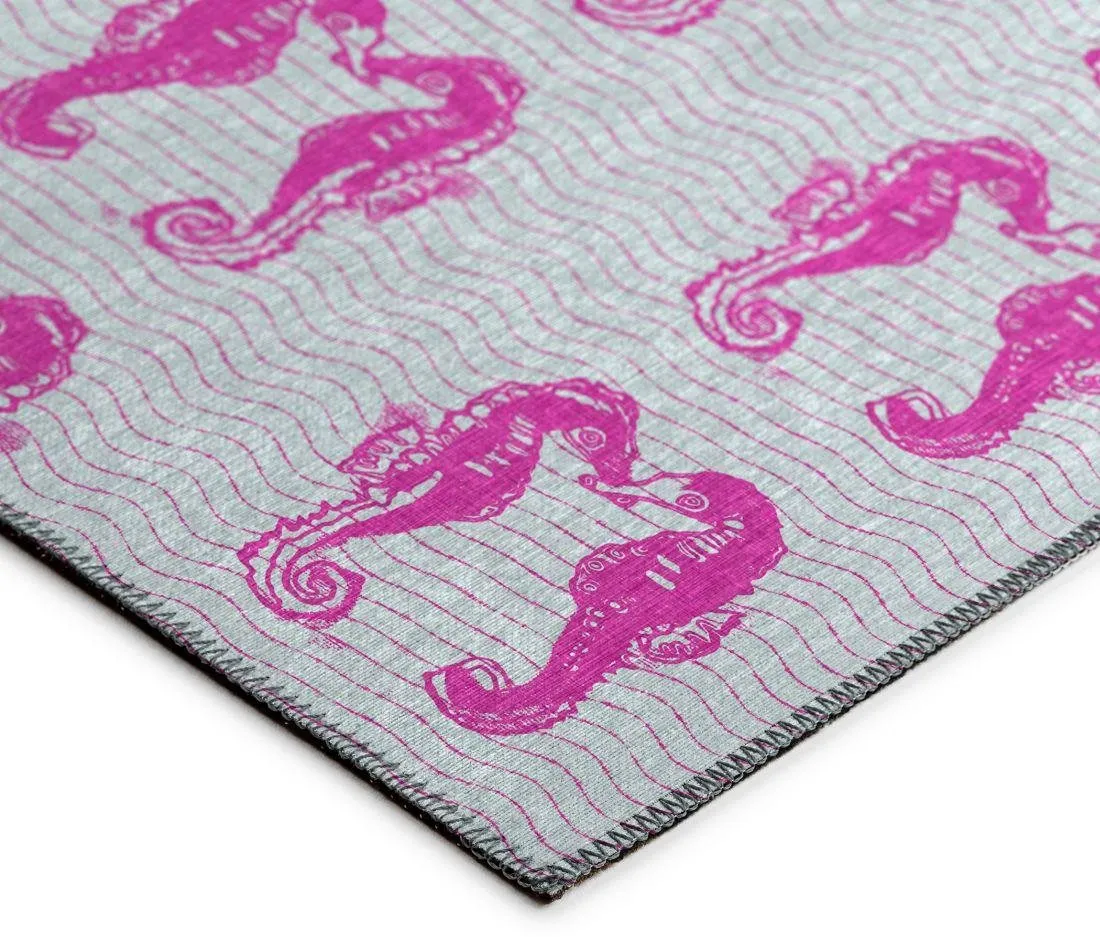 SEABREEZE FLAMINGO 5'X8' AREA RUG