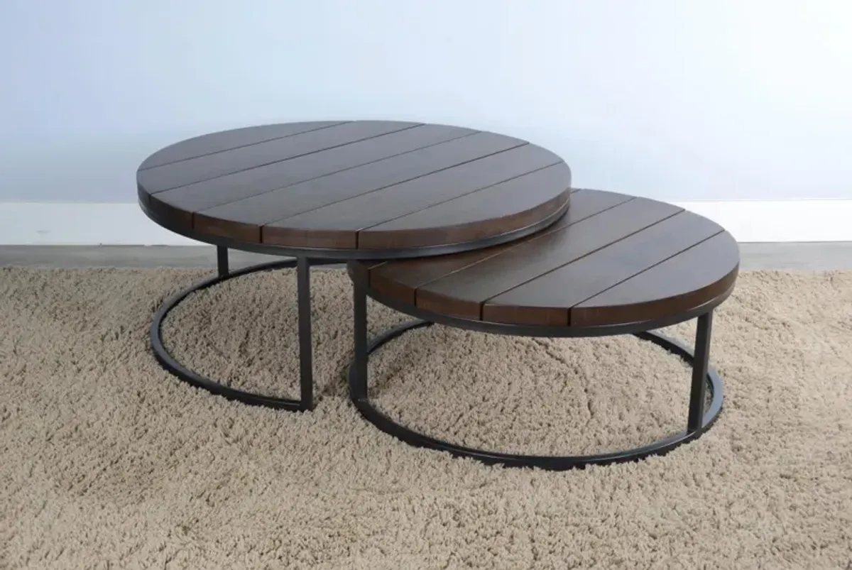 Sunny Designs Marina Tobacco Leaf Nesting Tables Set