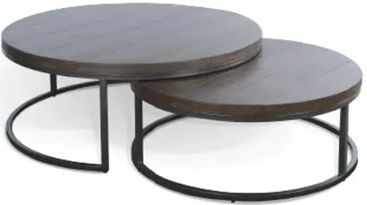 Sunny Designs Marina Tobacco Leaf Nesting Tables Set