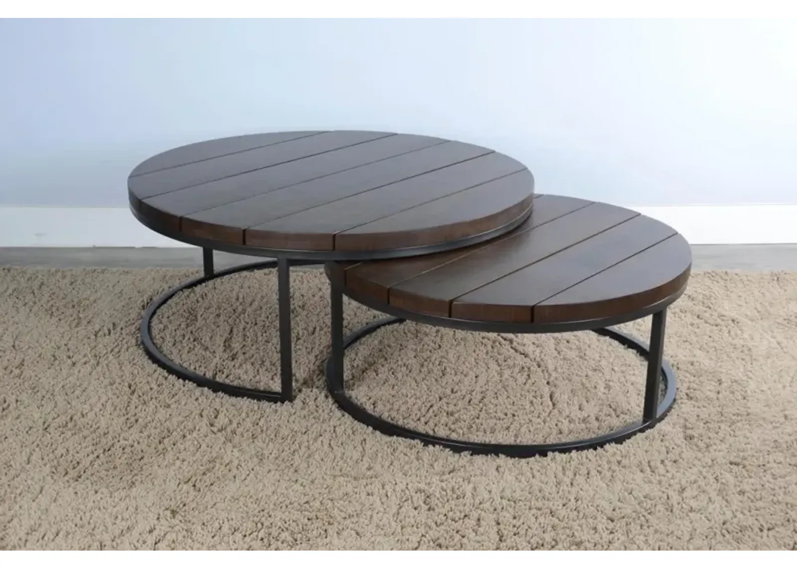 Sunny Designs Marina Tobacco Leaf Nesting Tables Set