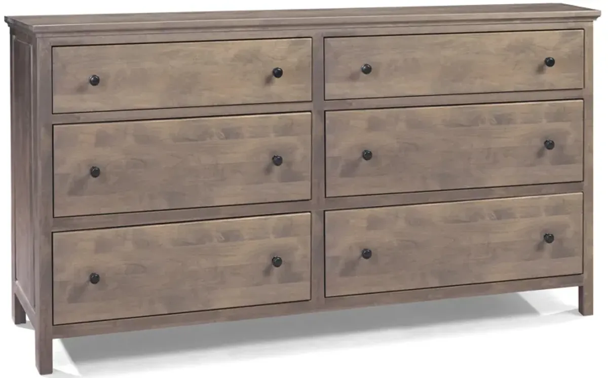 Archbold Heritage Brown Mahogany 6-Drawer Dresser