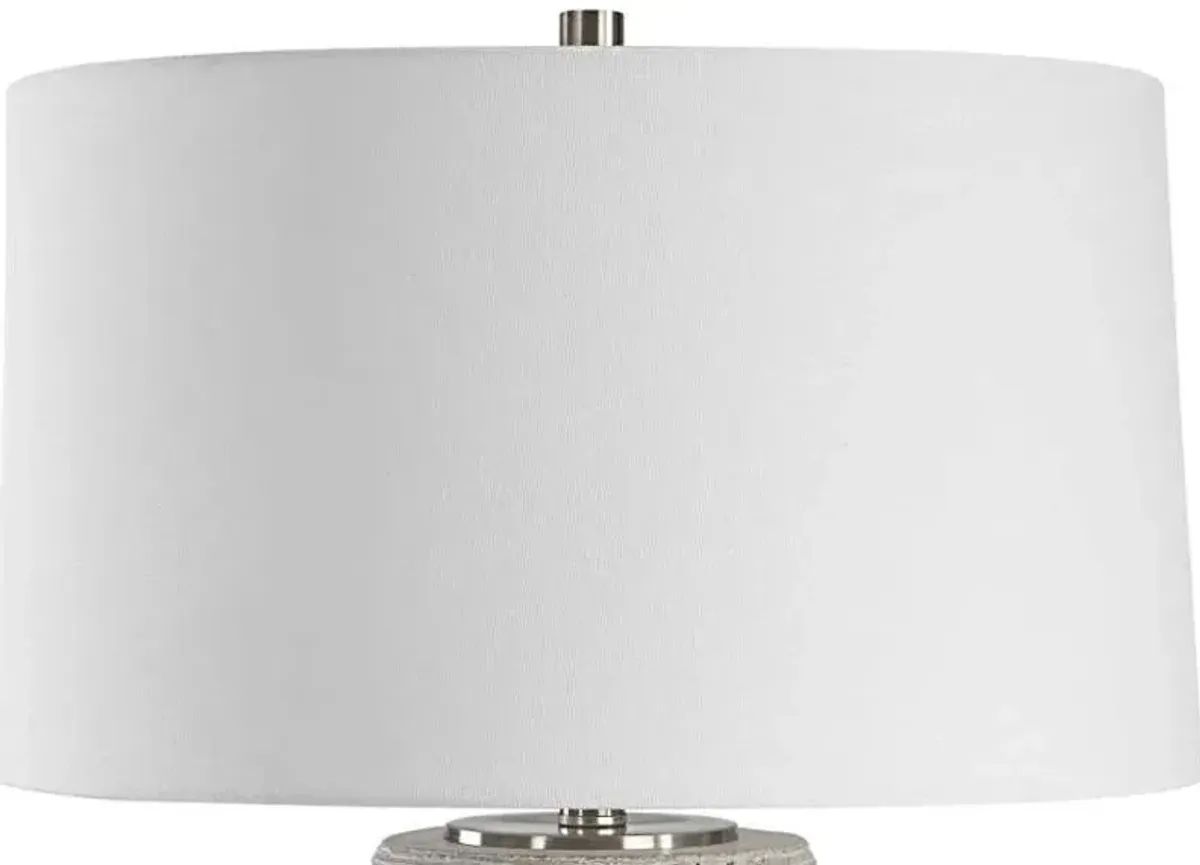 Uttermost Mountainscape Gray/Off-White/White Table Lamp