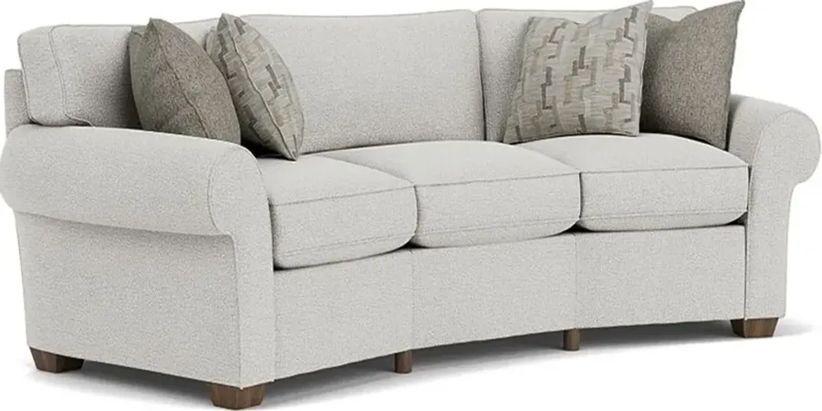 Flexsteel Vail Silver Glacier Conversation Sofa