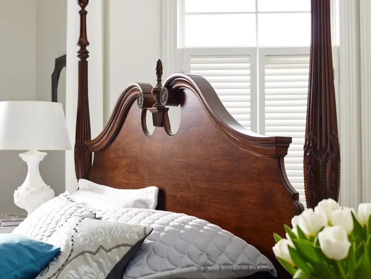 Kincaid Rice Carved Queen Headboard