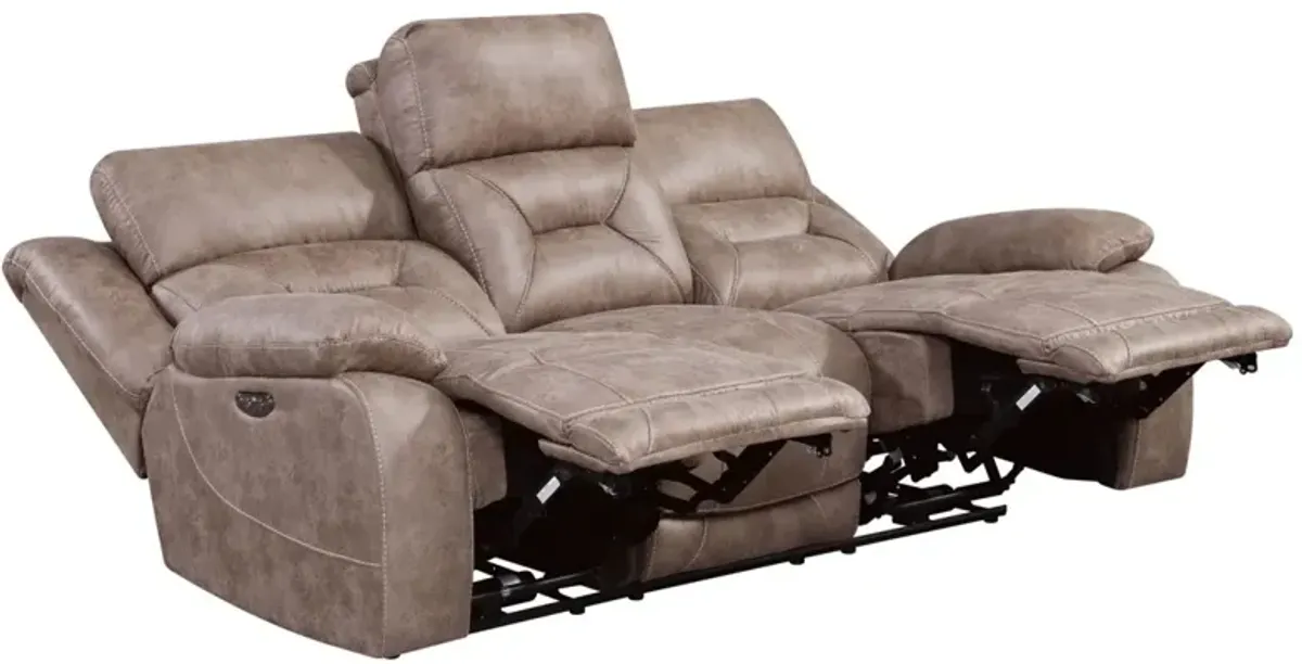 Steve Silver Aria Dual-Power Reclining Sofa Desert Sand