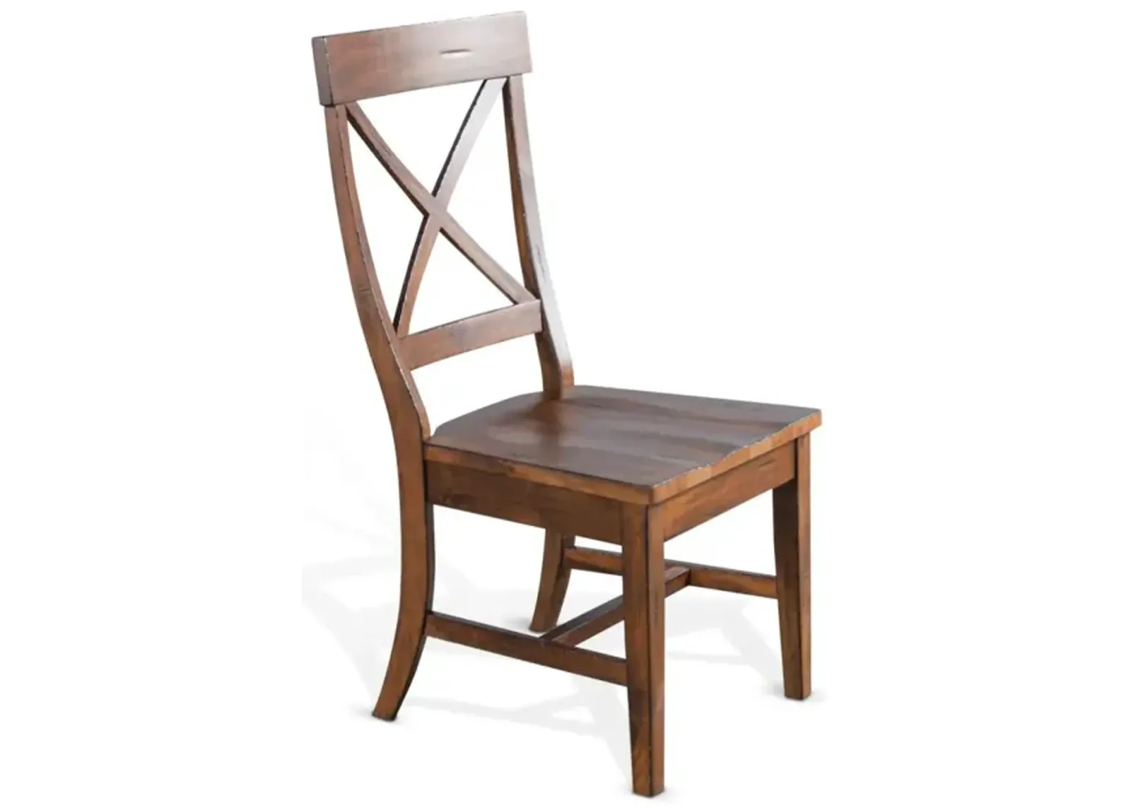 Sunny Designs Tuscany Vintage Mocha Crossback Dining Chair