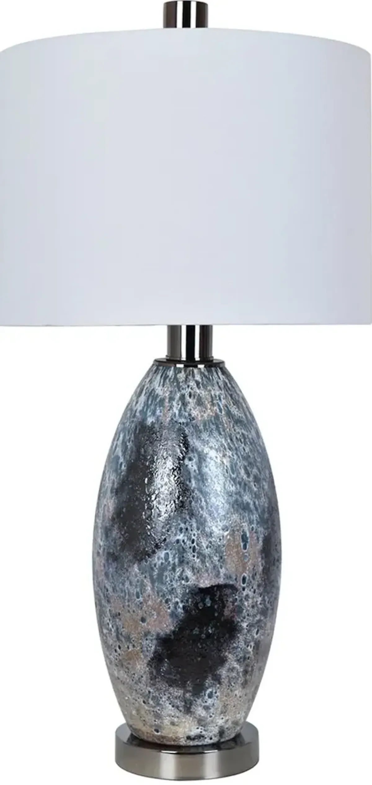 Crestview Logan Black Chrome Table Lamp