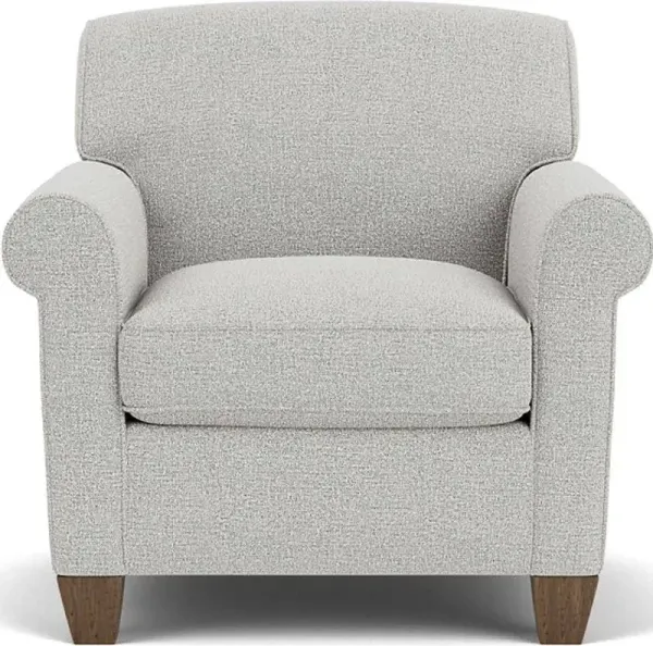 Flexsteel South Haven Transitional Silver Glacier Chair