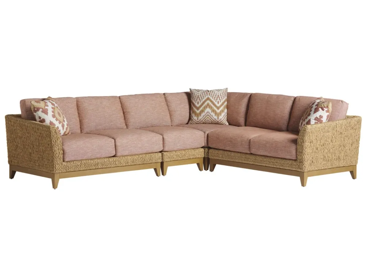 Tommy Bahama Outdoor by Lexington Los Altos Valley View Sectional in Aged Patina