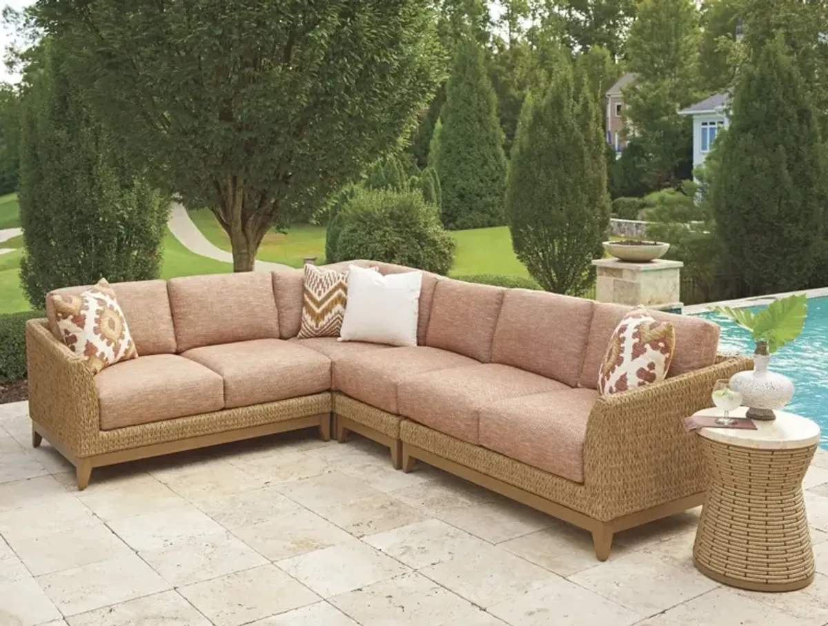 Tommy Bahama Outdoor by Lexington Los Altos Valley View Sectional in Aged Patina