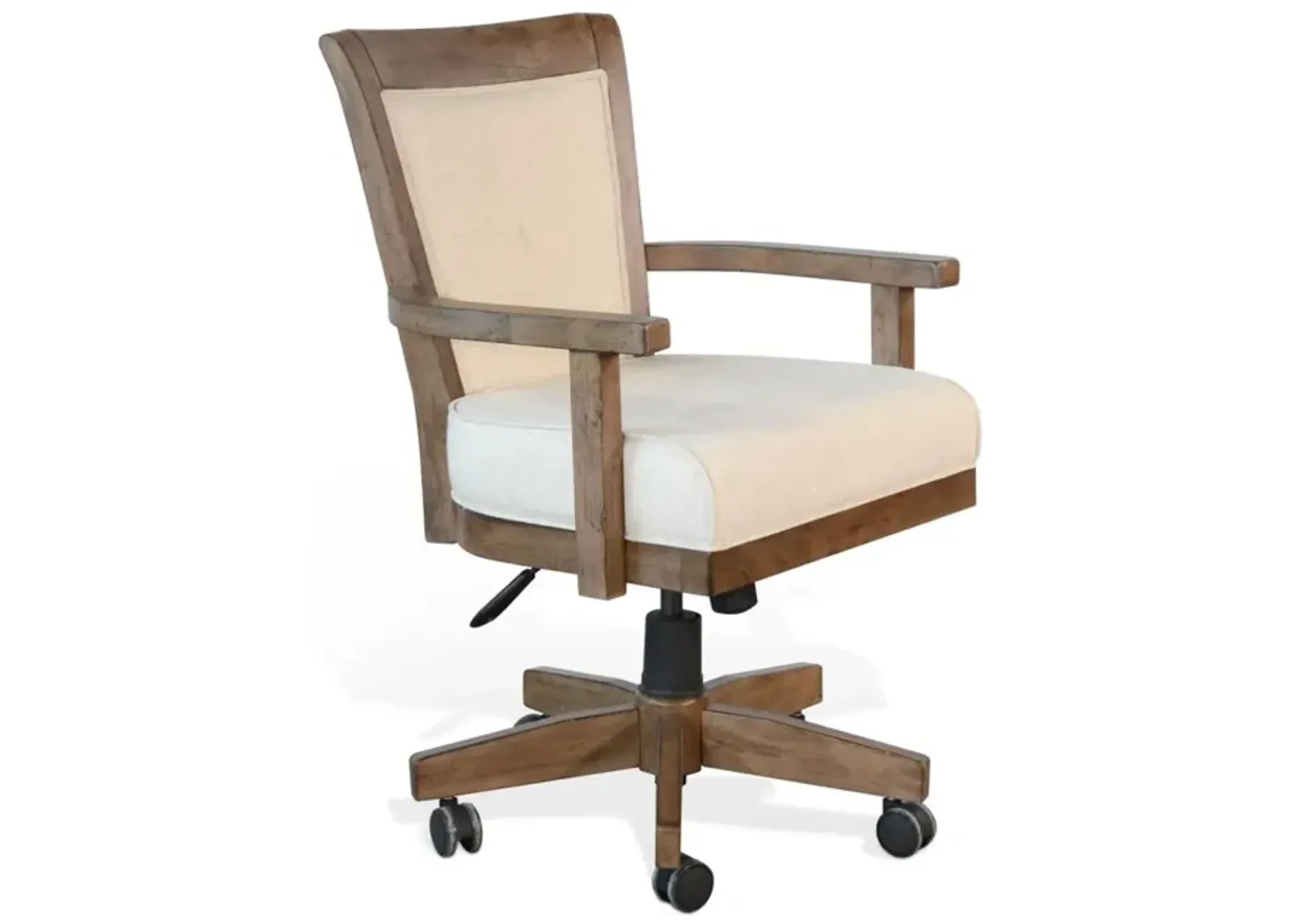 Sunny Designs Doe Valley Buckskin Game Chair with Casters Cushioned Seat & Back