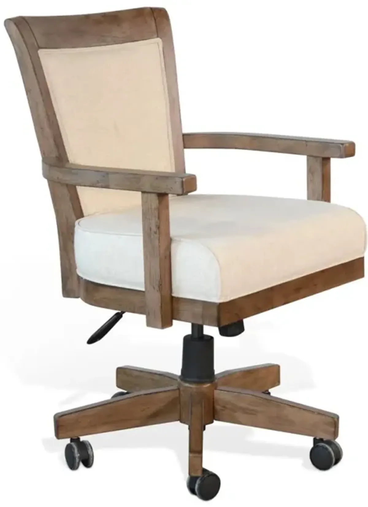 Sunny Designs Doe Valley Buckskin Game Chair with Casters Cushioned Seat & Back