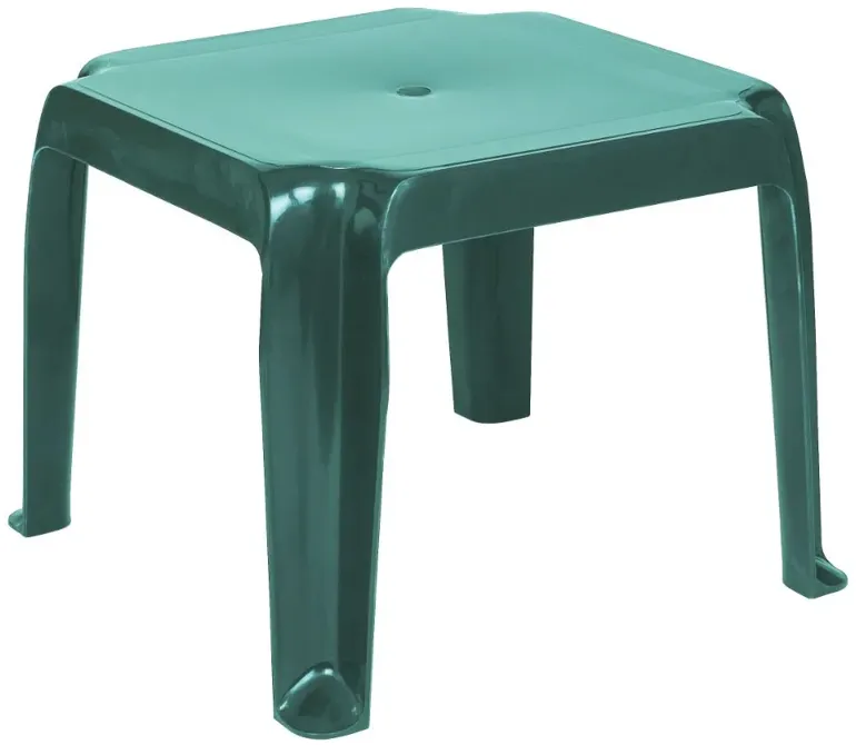 SUNRAY RESIN SQUARE SIDE TABLE GREEN