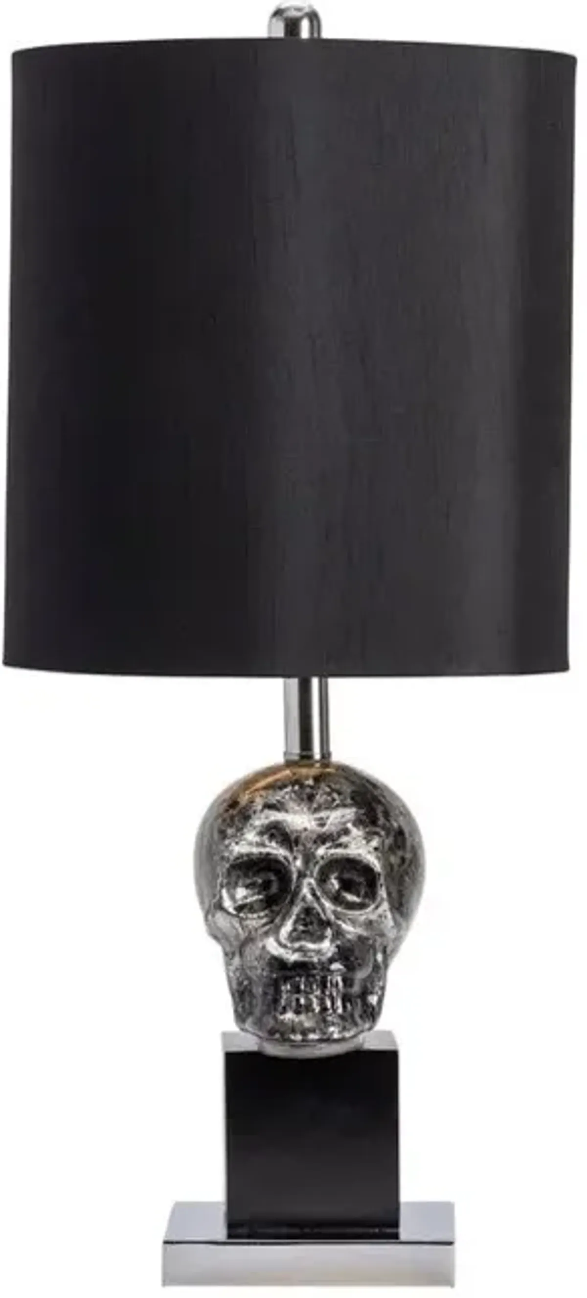 Crestview Black Skull Black Table Lamp